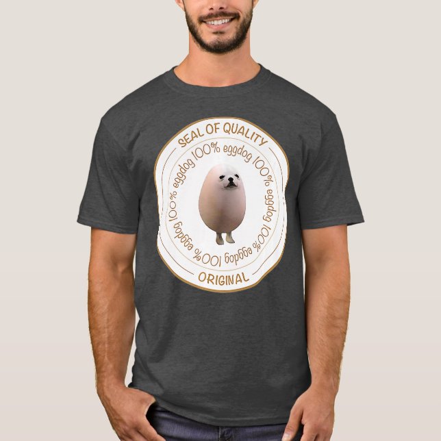 Camiseta Eggdog seal  100 eggdog Premium (Anverso)