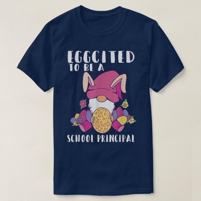 Camiseta Eggocificado Como Director Escolar Gnome Bunny Eas (Diseño del anverso)