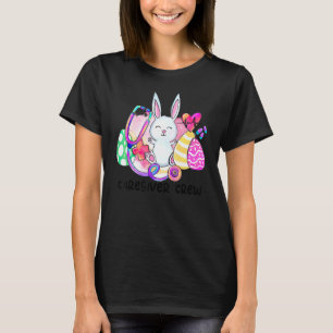 Camiseta Eggs de conejo de Pascua Stethoscope Caregiver