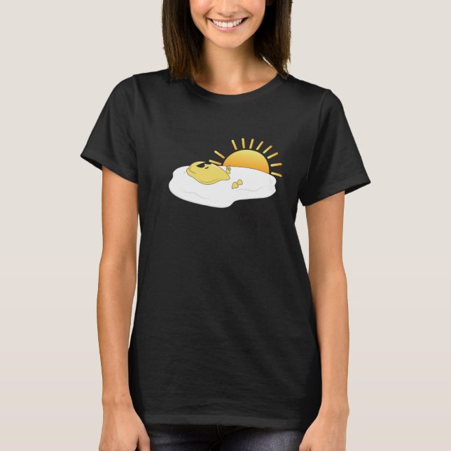 Camiseta Eggspensive Eggs u201CKeep On The Sunny Sideu201D  (Anverso)