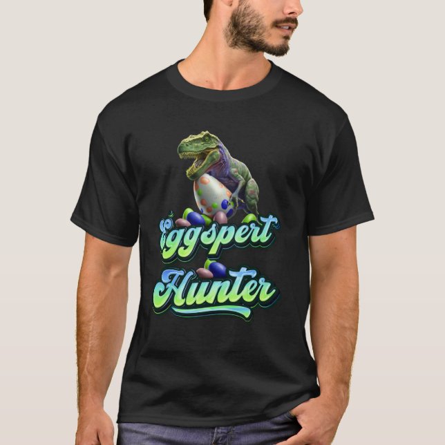 Camiseta Eggspert Easter Eggs Hunter Easter Dinosaur Egg  1 (Anverso)