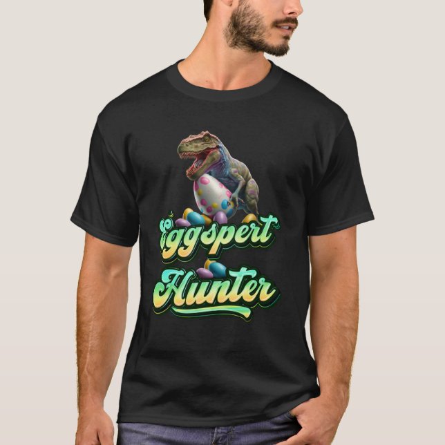 Camiseta Eggspert Easter Eggs Hunter Easter Dinosaur Egg  4 (Anverso)