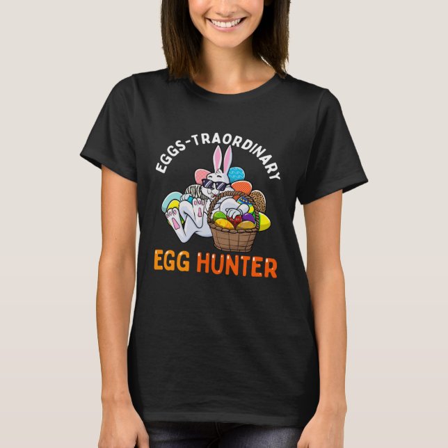 Camiseta Eggspert Egg Hunter Easter Boy Girl Bunny Eggs-Tra (Anverso)