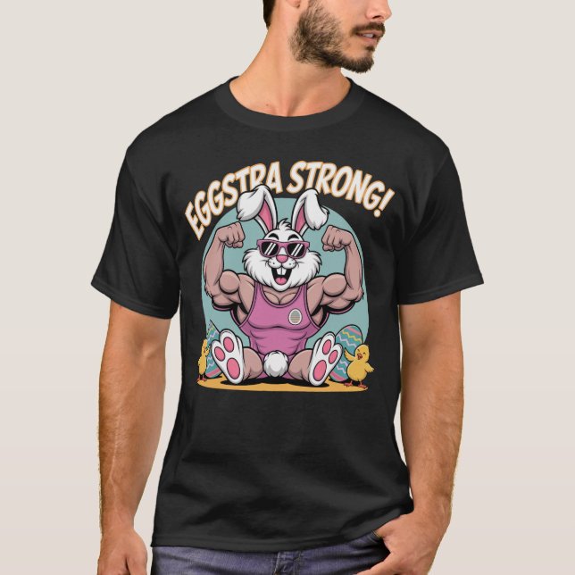 Camiseta Eggstra Fuerte Motivación de Semana Santa Conyugal (Anverso)
