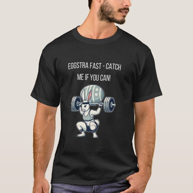 Camiseta Eggstra rápido - Atrápame si puedes (Anverso)