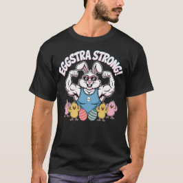 Camiseta Eggstra Strong Easter Bunny Gym Workout