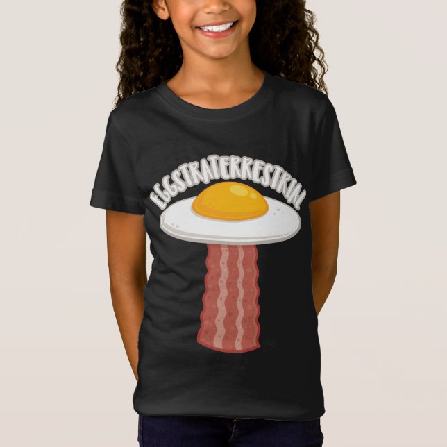 Camiseta Eggstraterrestririal con texto (Anverso)