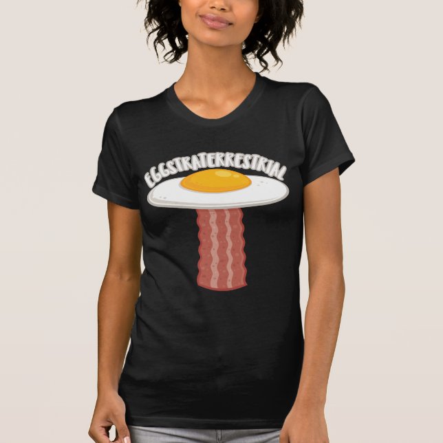 Camiseta Eggstraterrestririal con texto (Anverso)