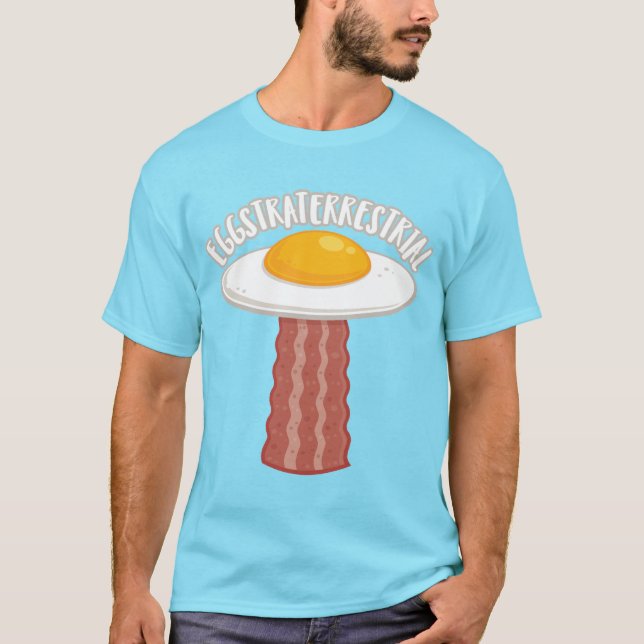 Camiseta Eggstraterrestririal con texto (Anverso)