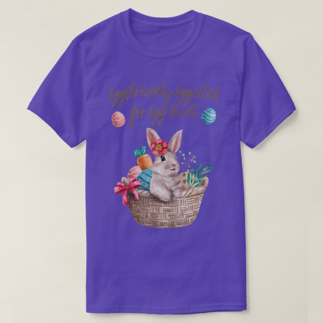 Camiseta Eggstremely Eggiting for Egg Hunts Kids Women East (Diseño del anverso)