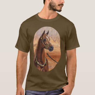 Camiseta egipcia del caballo de princesa Arabian