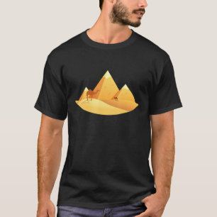 Camiseta Egipto 3 Camellos Y Desierto De Las Pirámides