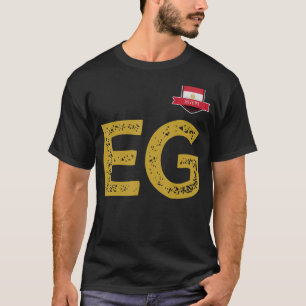 Camiseta Egipto Carta E y G de grupo de bandera humana