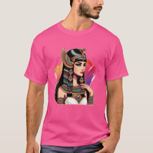 Camiseta Egipto Diosa de la mitología Pirámides Reina egipc