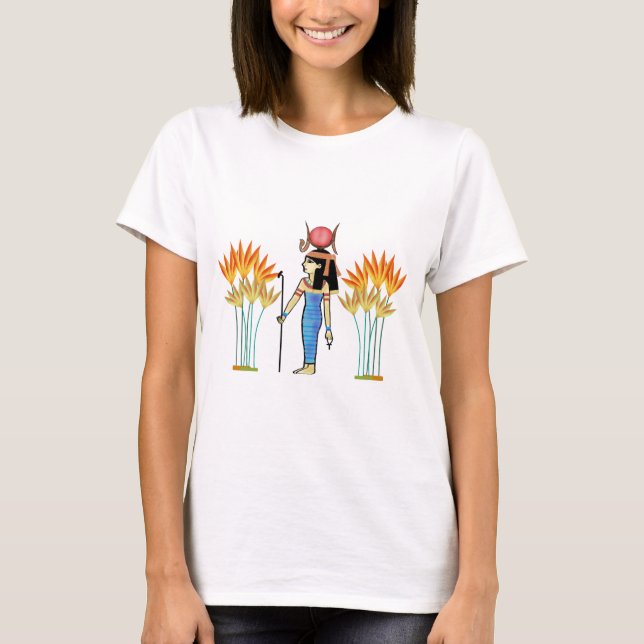 Camiseta Egipto Diosa hathor del amor arte egipcio (Anverso)