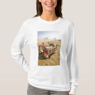 Camiseta Egipto, El Cairo. Camellos descansando