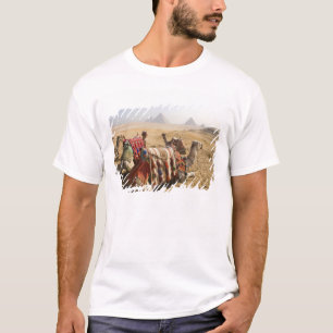Camiseta Egipto, El Cairo. Camellos descansando