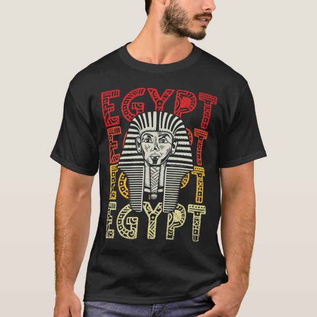 Camiseta Egipto: El Dios egipcio Tutankhamun retro Egipto F (Anverso)