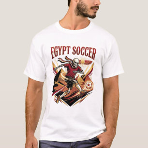 Camiseta Egipto Fútbol Esqueleto Delantero Naciones Deporte