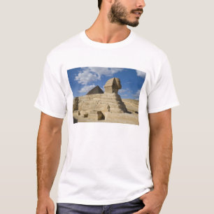 Camiseta Egipto, Giza. La gran Esfinge se eleva sobre los 2