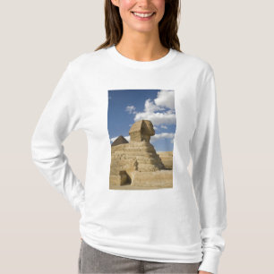 Camiseta Egipto, Giza. La gran Sfinx se eleva sobre la