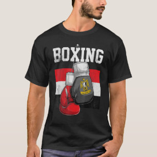 Camiseta Egipto: Guantes de boxeo boxean bandera egipcia