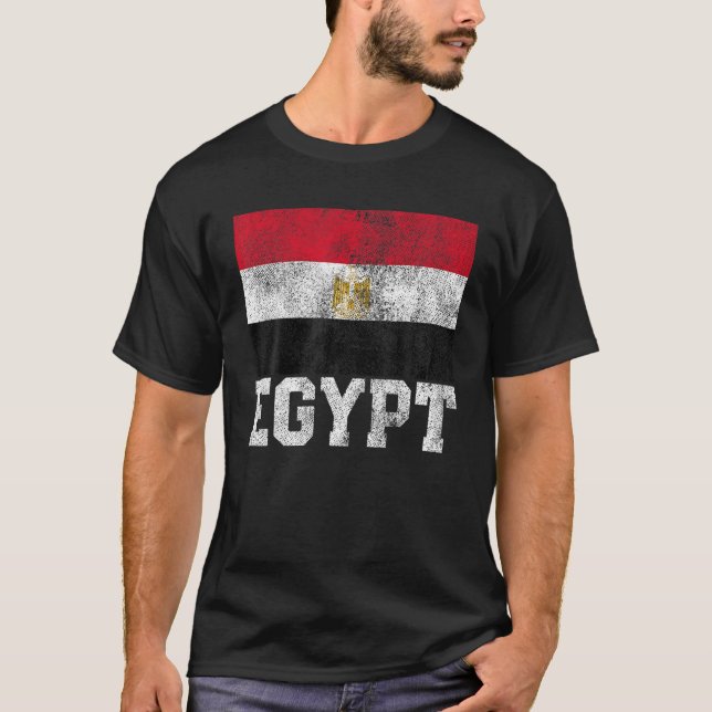 Camiseta Egipto País del Orgullo de la Familia Bandera Egip (Anverso)