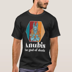 Camiseta Egipto Retro Anubis Egiptología Dios del Faraón Mu