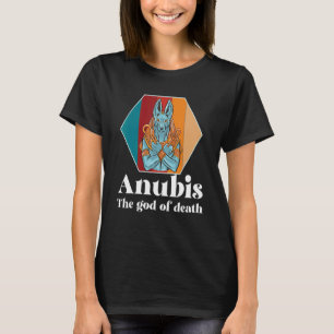 Camiseta Egipto Retro Anubis Egiptología Dios del Faraón Mu