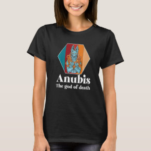 Camiseta Egipto Retro Anubis Egiptología Dios del Faraón Mu