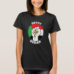 Camiseta Egipto Sudán Orgulloso de la bandera de los países