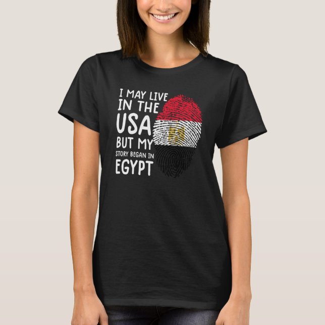 Camiseta Egipto Tee Men Egypt Flag Women (Anverso)