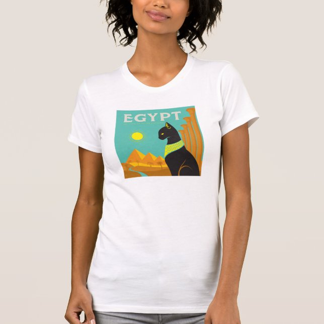 Camiseta Egipto | Tierra de realeza felina (Anverso)