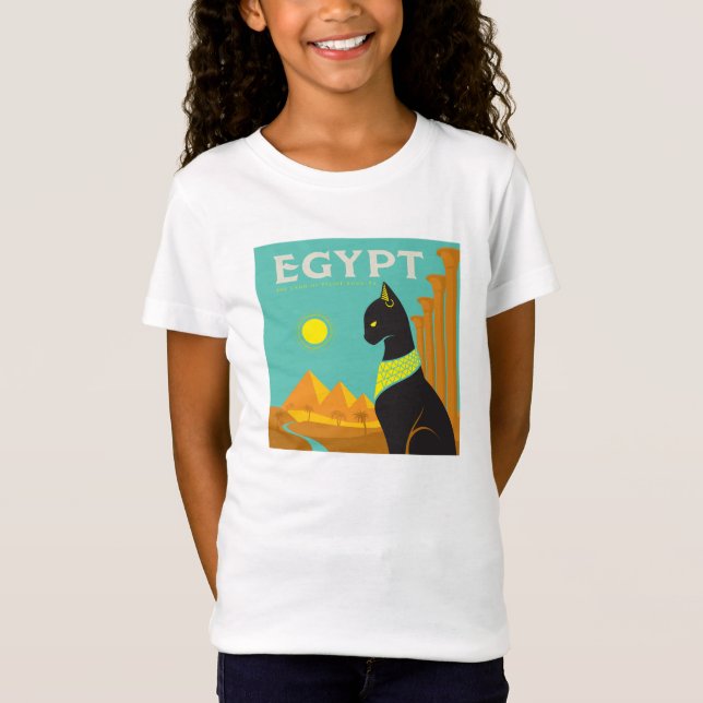 Camiseta Egipto | Tierra de realeza felina (Anverso)