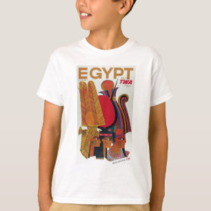 Camiseta Egipto Viaje aéreo vintage Turismo cultural antigu