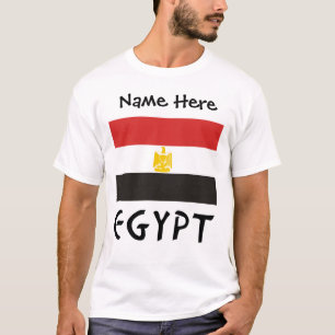 Camiseta Egipto y el Dlag egipcio con tu nombre
