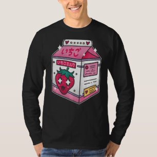 Camiseta Egirl Eboy Milk Shake Carton Cute Japanese Str