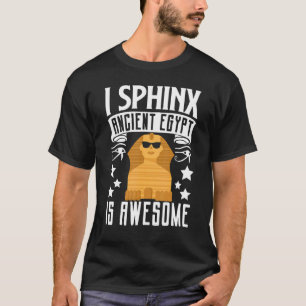 Camiseta Egitólogo de arqueología Faraón I Esfinge Antiguo