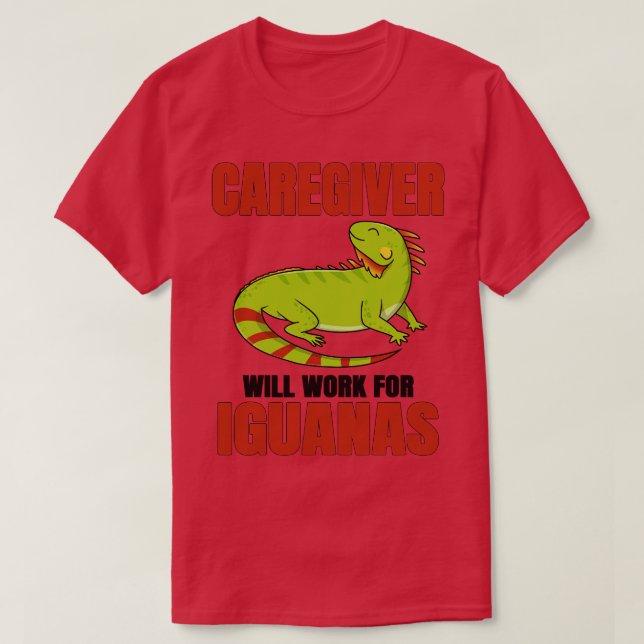 Camiseta egiver trabajará para iguanas (Diseño del anverso)