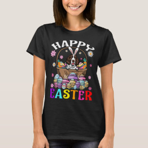 Camiseta Eglish Springer Spaniel Dog Happy Easter Bunny Egg