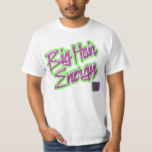Camiseta EGM Big Hair Energy (Blanco)