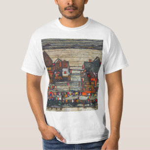 Camiseta Egon Schiele - casas con el lavadero
