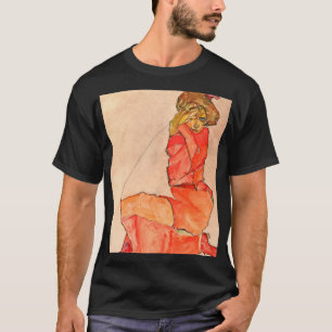 Camiseta Egon Schiele - hembra de arrodillamiento en
