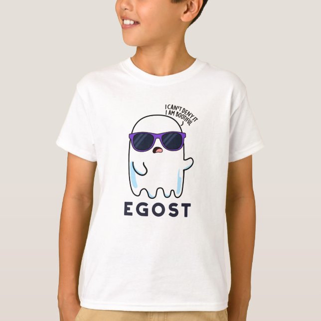 Camiseta Egost Funny Halloween Ego Ghost Pun (Anverso)