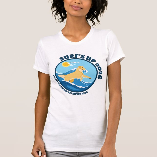 Camiseta EGRC Surfs Up para mujeres (Anverso)