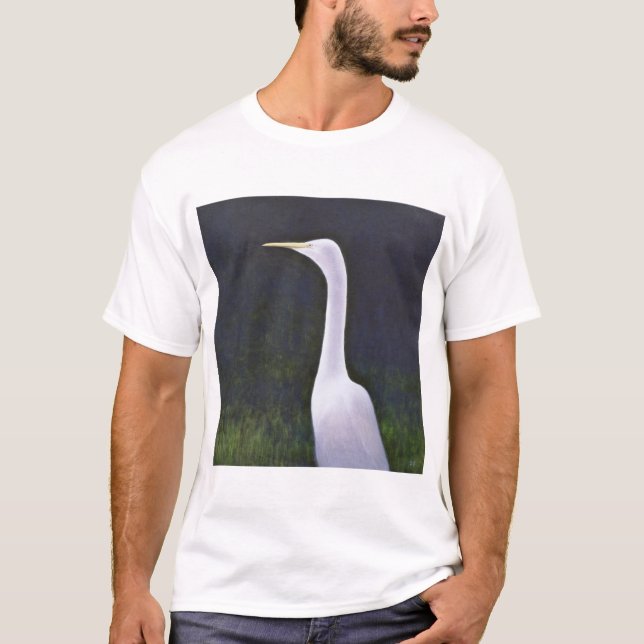Camiseta Egret blanco (Anverso)