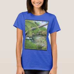 Camiseta Egret on Pond