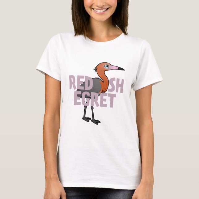 Camiseta Egret rojizo enorme (Anverso)