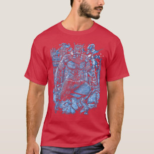 Camiseta Egypt Anubis Outside Temple - Fire - Ruins - Horro