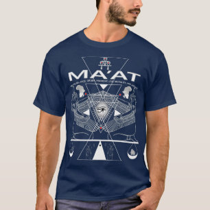 Camiseta Egyptian Goddess Maat  Kemetic Ankh Pyramid